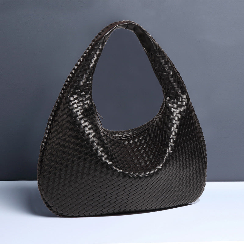 Crescent Shaped Women’s Handwoven Dumpling Bag - HCDSHOP