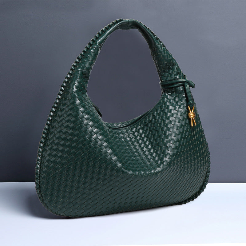Crescent Shaped Women’s Handwoven Dumpling Bag - HCDSHOP