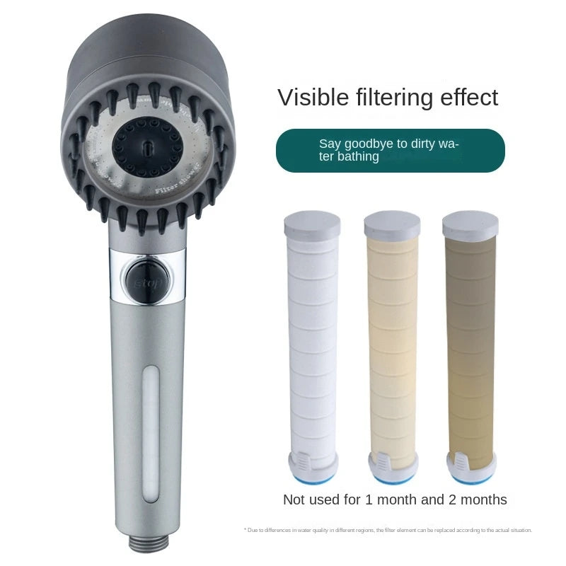 Three-Speed Filter Spray Handheld Shower Head - HCDSHOP