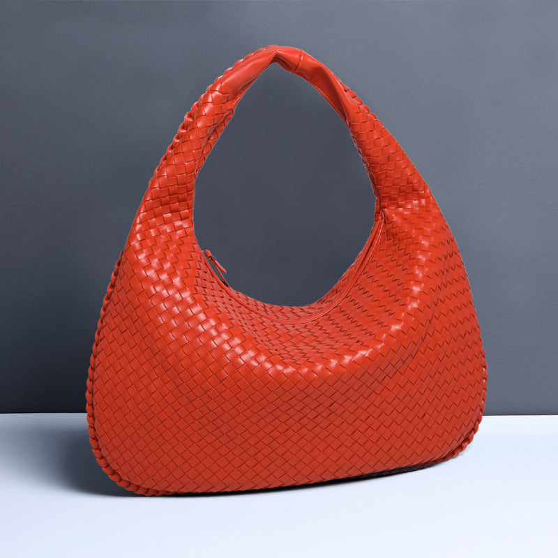 Crescent Shaped Women’s Handwoven Dumpling Bag - HCDSHOP
