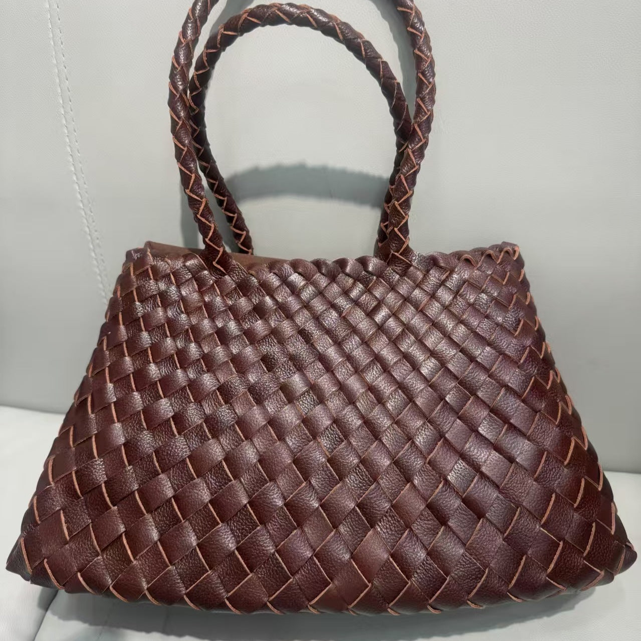 Trendy Retro Large Capacity Handwoven Handbag - HCDSHOP