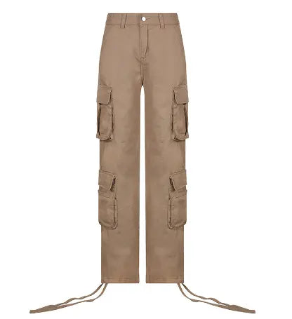 Cargo Solid Baggy Pants - HCDSHOP