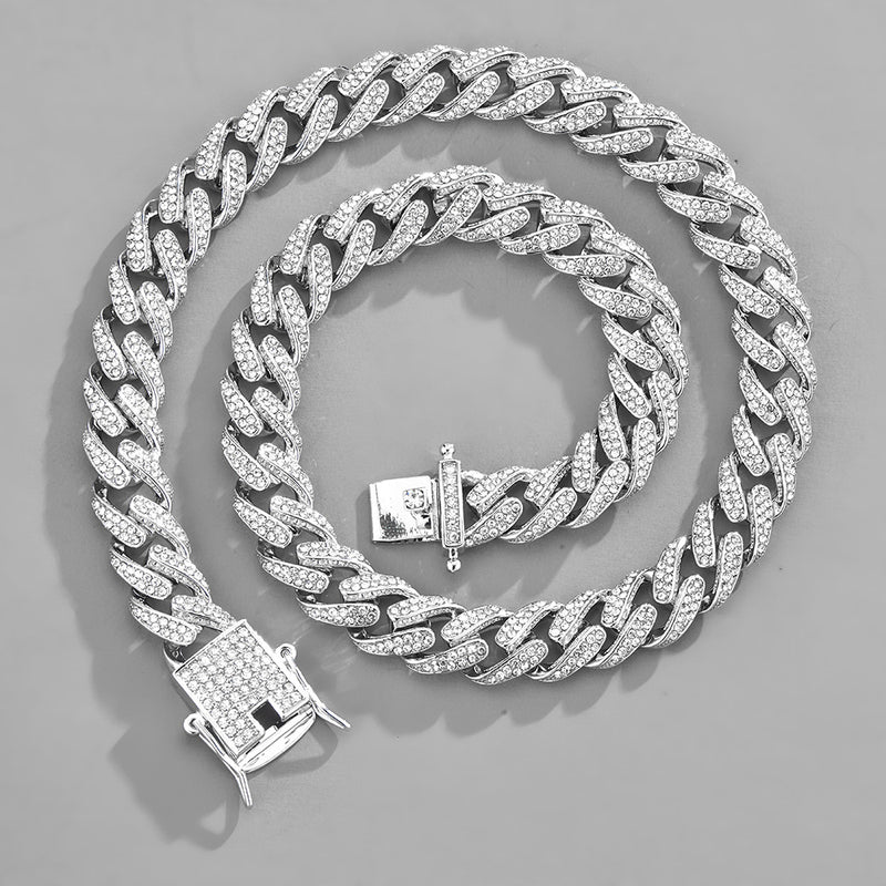 New Hip Hop Cuban Chain Icedout Link Chain Jewelry