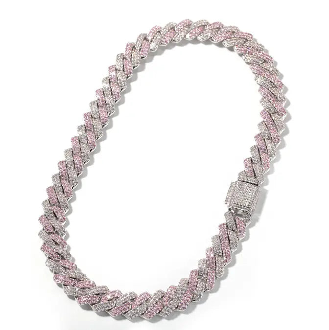 Two-Tone Link Chain in Rose/White Gold - HCDSHOP