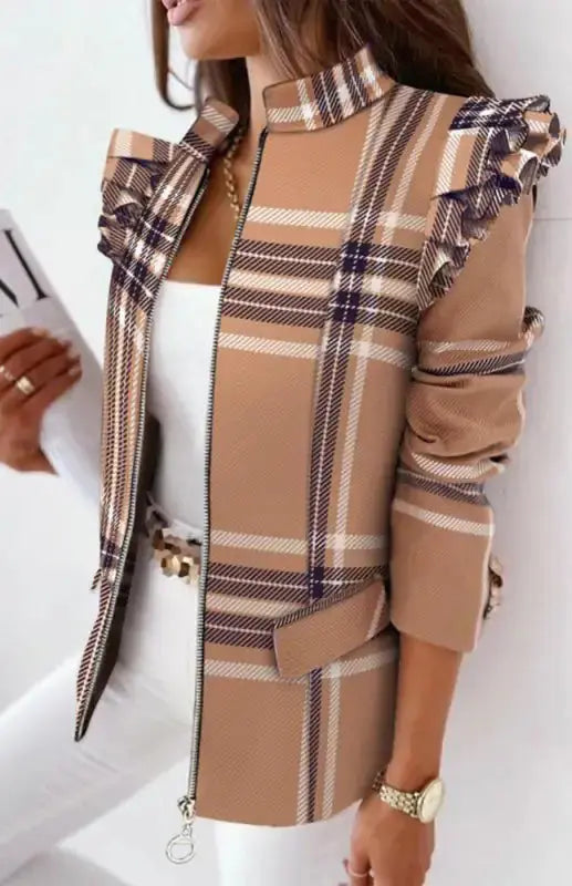 Long Sleeve Printed Coat - HCDSHOP