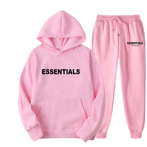 Fear of God Essentials Unisex Set | Hoodie & Jogger - Streetwear Fall/Winter