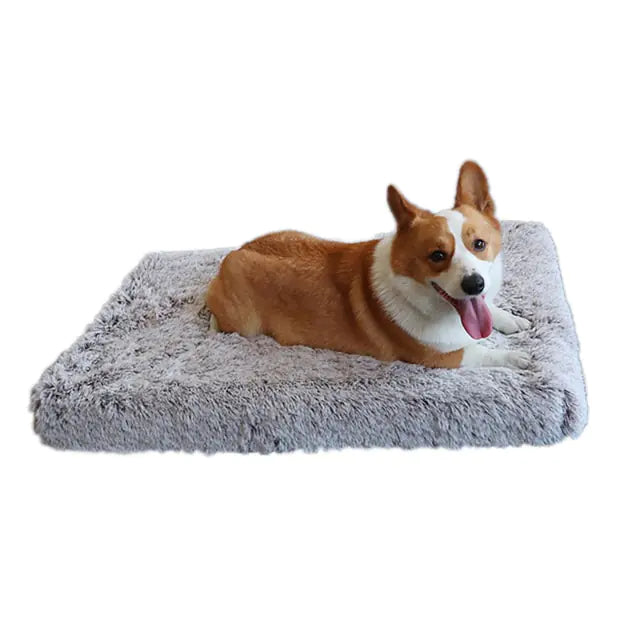 Cama de felpa lavable para perros