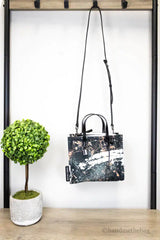 Marc Jacobs Mini Czarna Nylonowa Torba Crossbody Splatter Paint