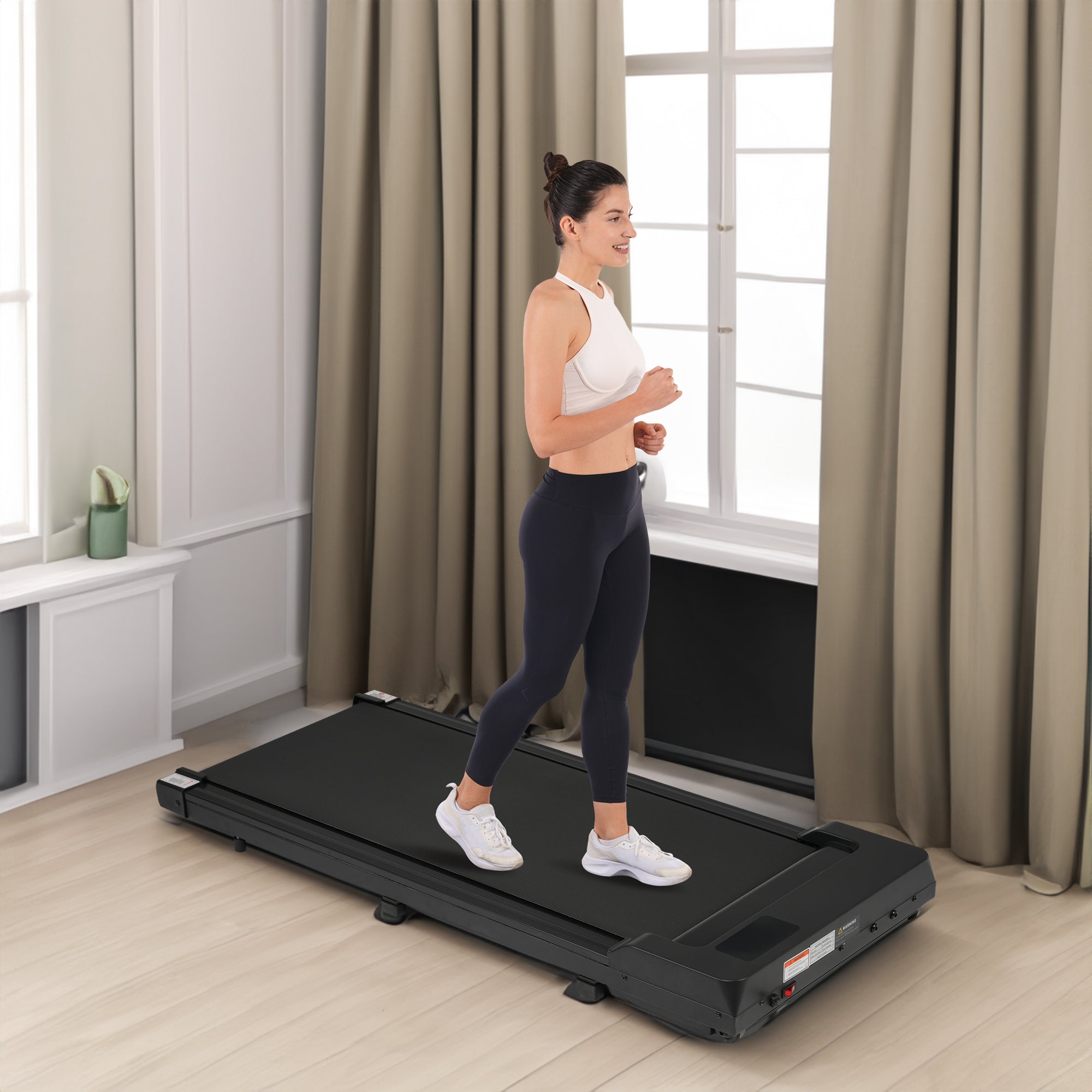 8.10 Walking Pad Treadmill for Home - 2.5HP, 0.6-4 MPH, 300 lbs, Remote Control