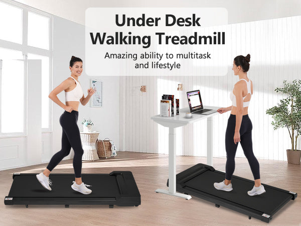 8.10 Walking Pad Treadmill for Home - 2.5HP, 0.6-4 MPH, 300 lbs, Remote Control