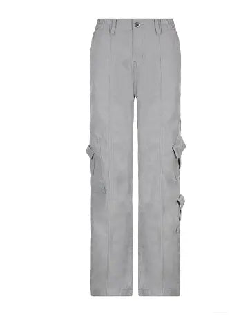 Cargo Solid Baggy Pants - HCDSHOP