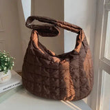 Lattice Pattern Shoulder Bag - HCDSHOP