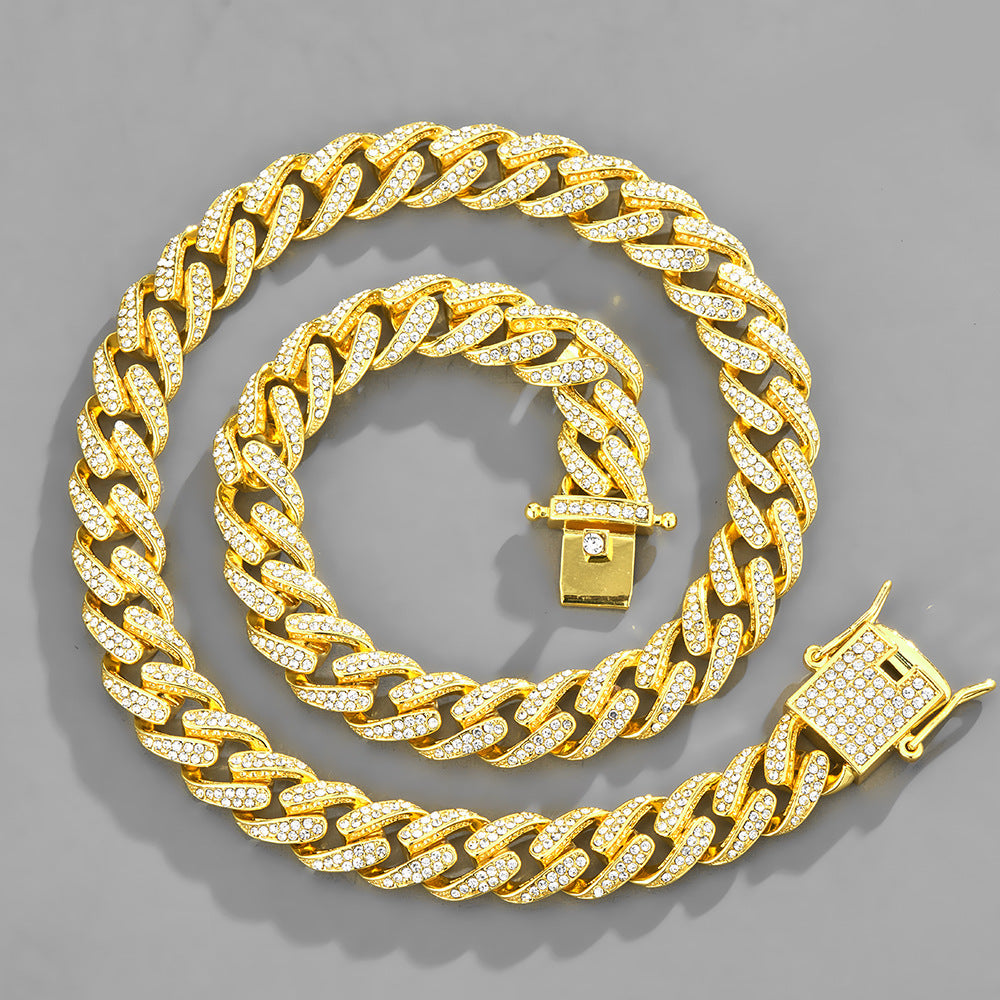 New Hip Hop Cuban Chain Icedout Link Chain Jewelry