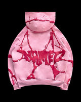 Plush foam printed three color hoodie set