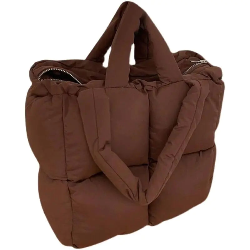 Padded Nylon Shoulder Bag
