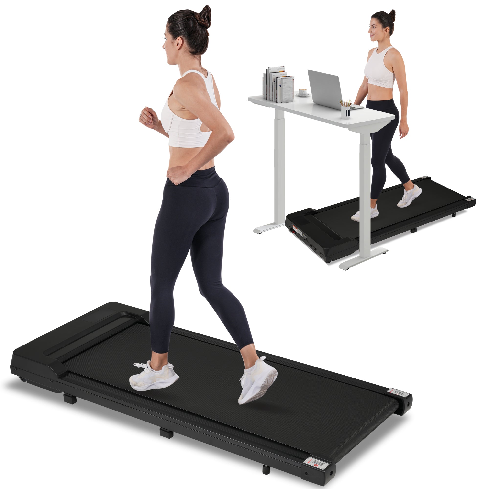 8.10 Walking Pad Treadmill for Home - 2.5HP, 0.6-4 MPH, 300 lbs, Remote Control