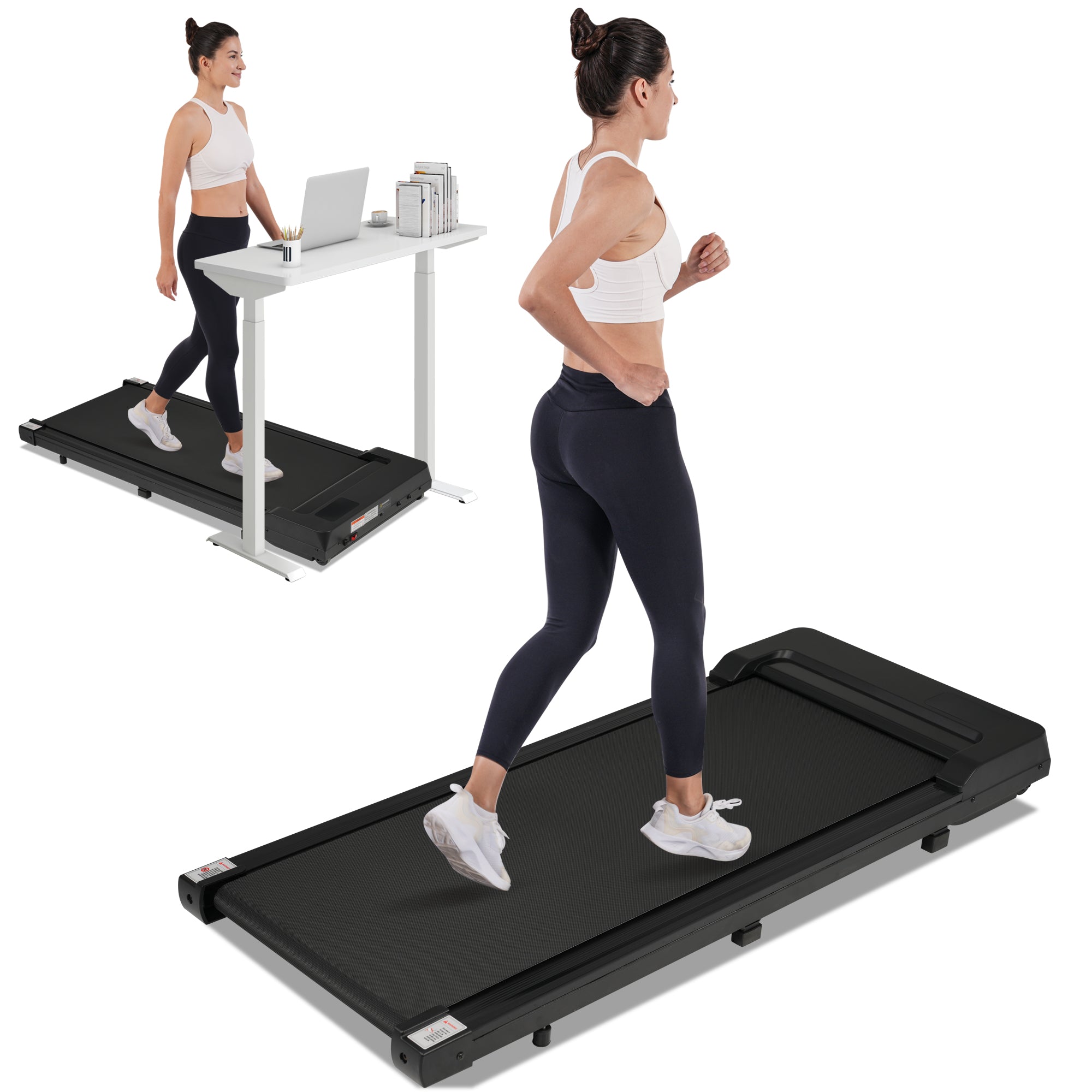 8.10 Walking Pad Treadmill for Home - 2.5HP, 0.6-4 MPH, 300 lbs, Remote Control