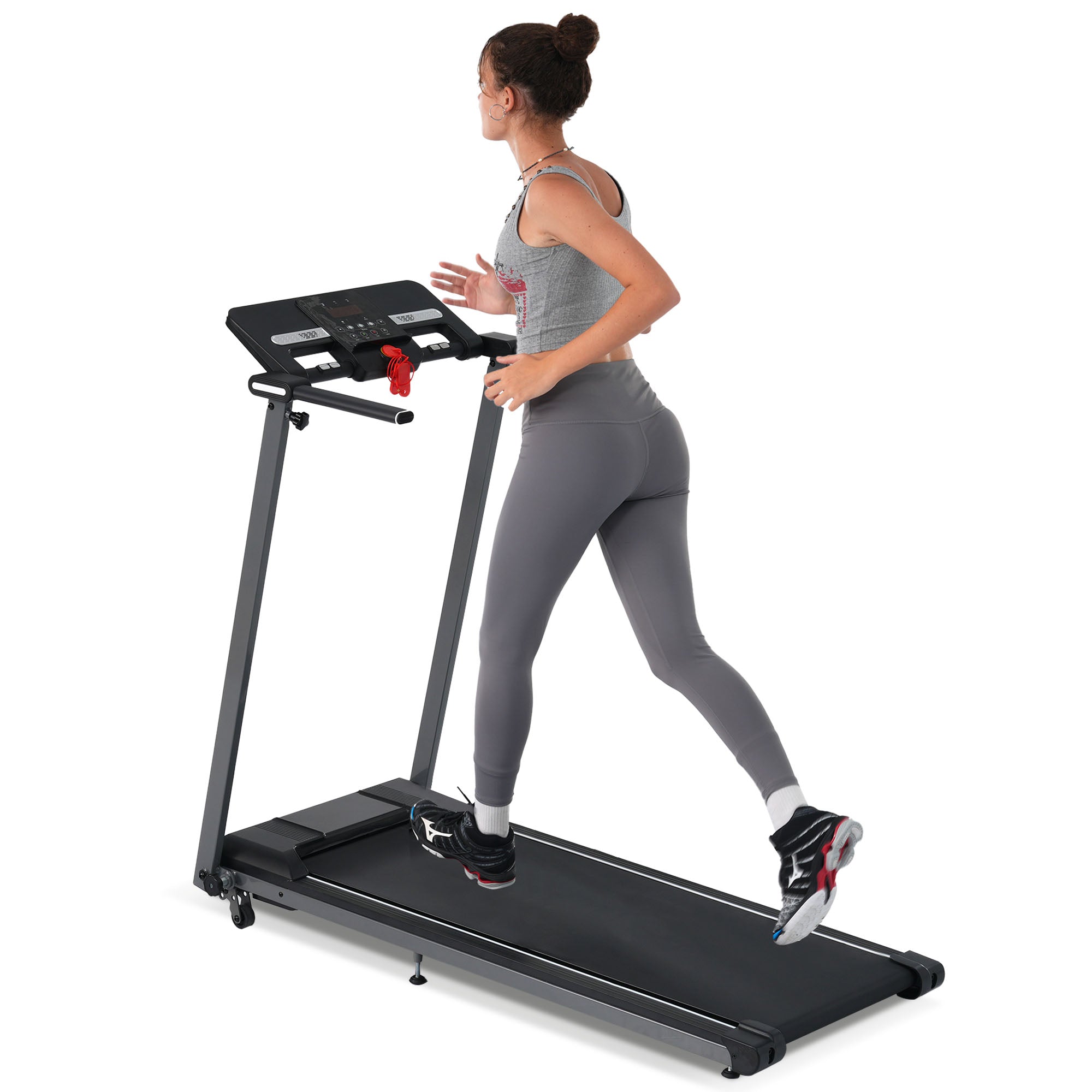 New 2.5HP Folding Walking Pad Treadmill with Incline & Bluetooth - Home