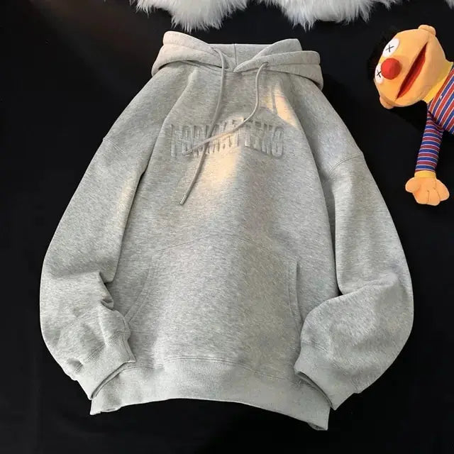 Winter Letter Women Thicken Hoodies - HCDSHOP