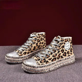 Women Leopard Canvas Shoes - HCDSHOP