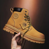 High Top Boots Men's Leather Shoes - HCDSHOP