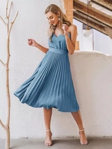 Wonder Pleated Midi Dress - HCDSHOP