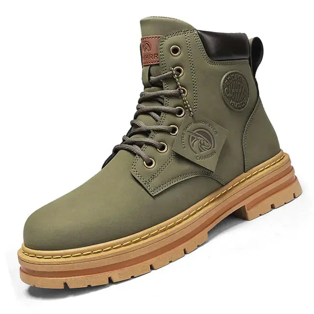 High Top Boots Men's Leather Shoes - HCDSHOP