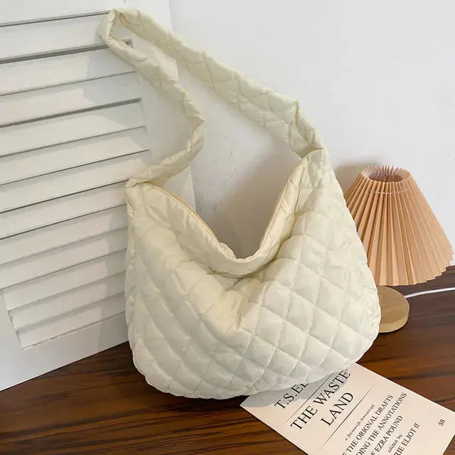 Lattice Pattern Shoulder Bag - HCDSHOP