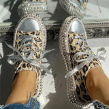 Women Leopard Canvas Shoes - HCDSHOP