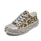 Women Leopard Canvas Shoes - HCDSHOP