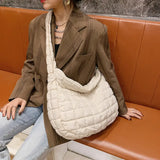 Lattice Pattern Shoulder Bag - HCDSHOP