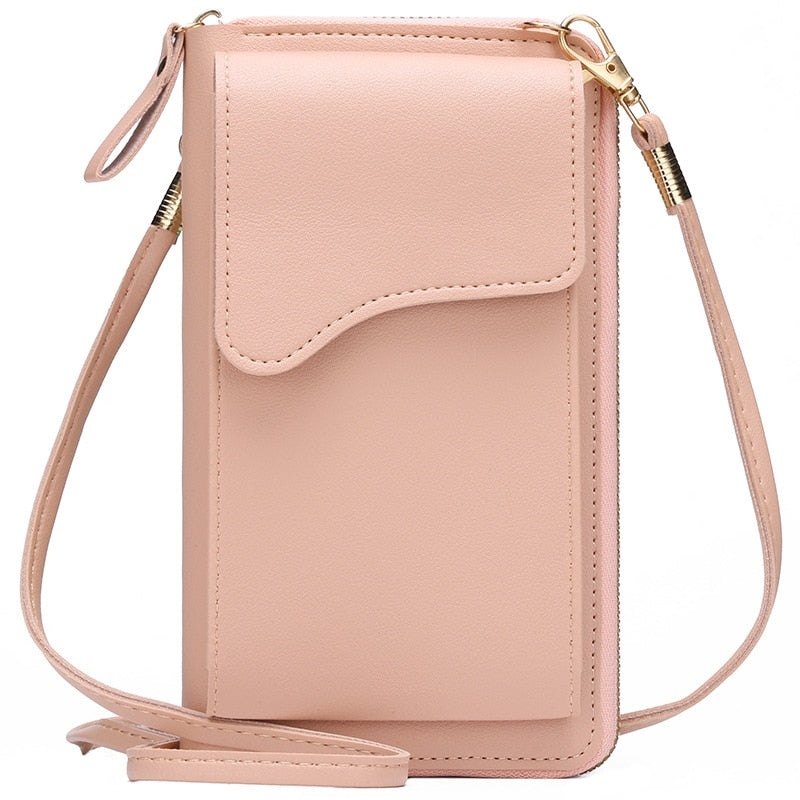 Women's Small Crossbody Shoulder Bags PU Leather Female Cell Phone Pocket Bag Ladies Purse Card Clutches Wallet Messenger Bags