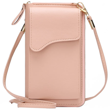Women's Small Crossbody Shoulder Bags PU Leather Female Cell Phone Pocket Bag Ladies Purse Card Clutches Wallet Messenger Bags