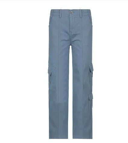 Cargo Solid Baggy Pants - HCDSHOP