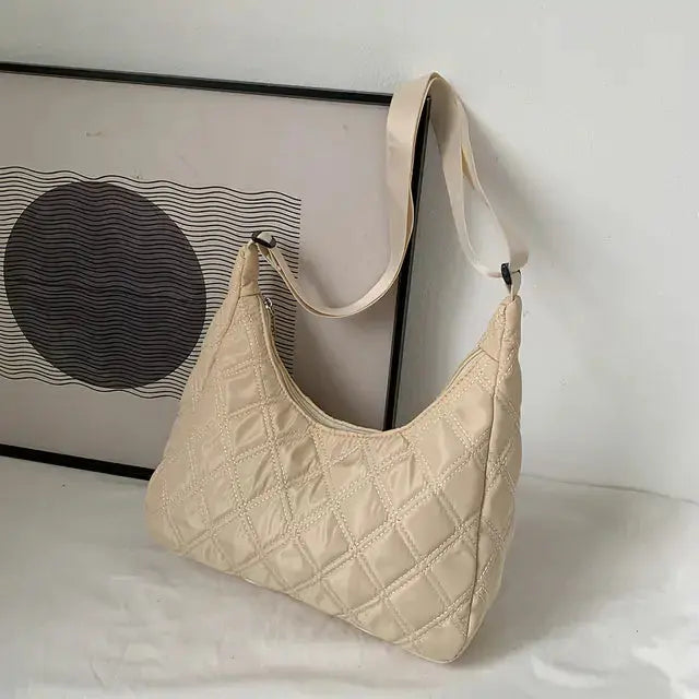 Lattice Pattern Shoulder Bag - HCDSHOP