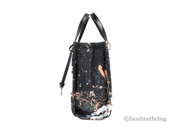 Bolso bandolera Marc Jacobs Mini de nailon con efecto salpicado de pintura negra