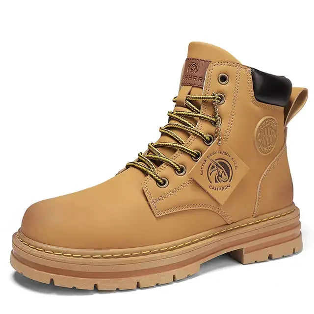 High Top Boots Men's Leather Shoes - HCDSHOP