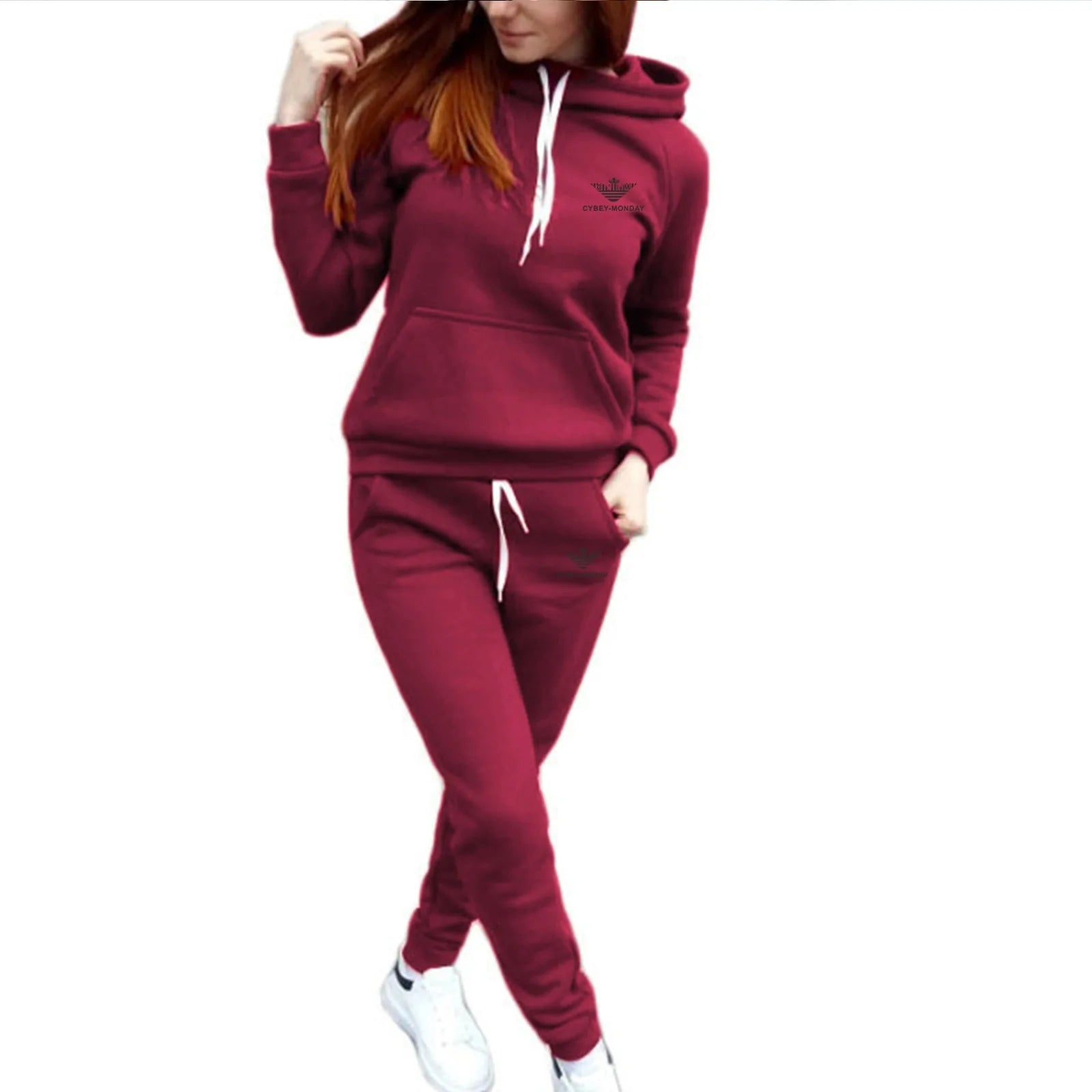 Women's Autumn and Winter Two Piiece Hooded Set