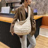 Lattice Pattern Shoulder Bag - HCDSHOP