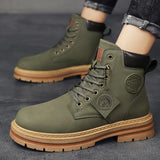 High Top Boots Men's Leather Shoes - HCDSHOP