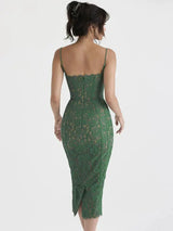 Elegant Backless Midi Dress - HCDSHOP