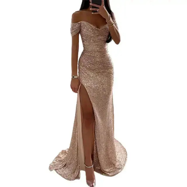 Sequined Elegant Dress - HCDSHOP