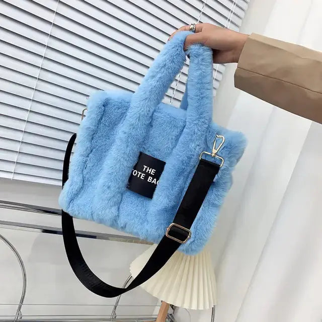 Designer Faux Fur Tote Bag - HCDSHOP