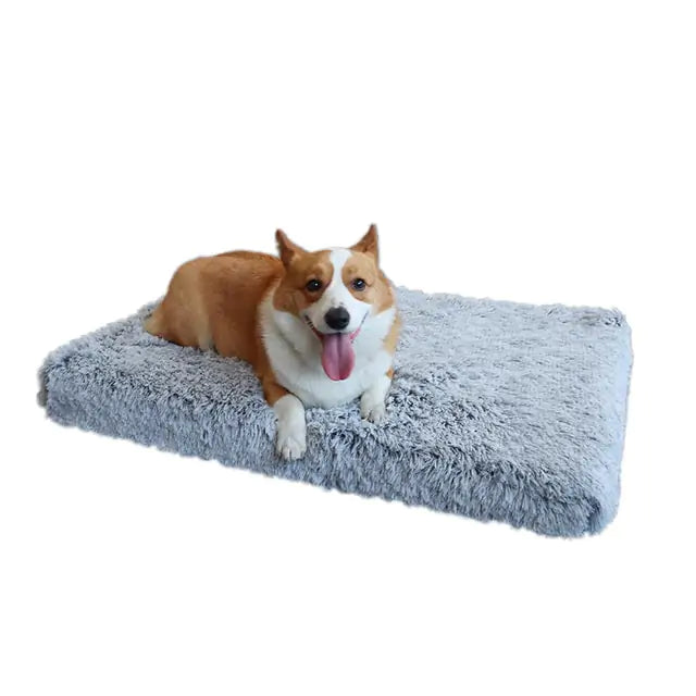 Cama de felpa lavable para perros