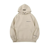 Chest Letters Printing Hooded Sweatshirts - HCDSHOP