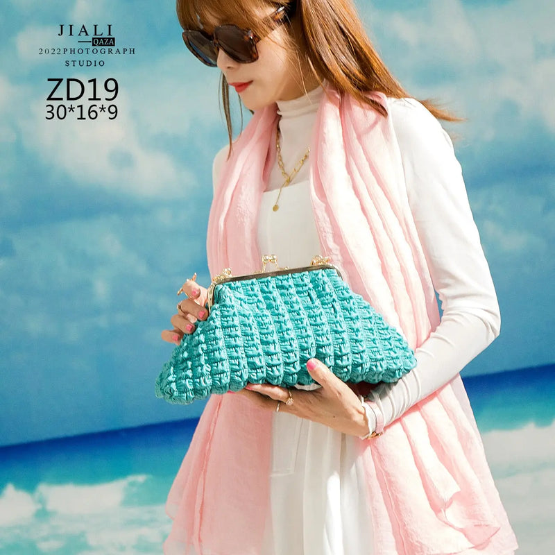 Ladies Pleated Handbags - HCDSHOP