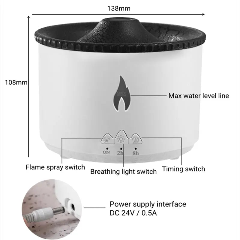 Volcano Eruption Effect Humidifier - HCDSHOP