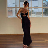 Backless Halter Long Dress - HCDSHOP