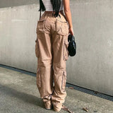 Cargo Solid Baggy Pants - HCDSHOP