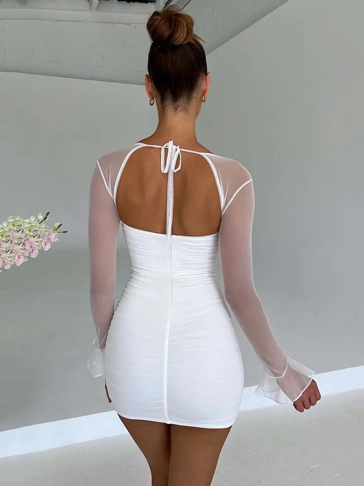 Elegant Backless Sexy Mini Dress - HCDSHOP